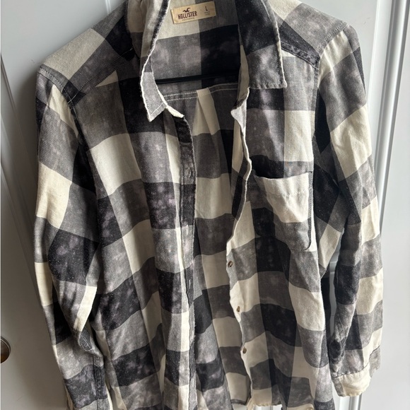 Hollister Tops - Hollister Monochrome Checkered Shirt